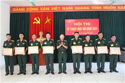 Quân khu tổ chức Hội thi nghiệp vụ kỹ thuật mật mã năm 2024